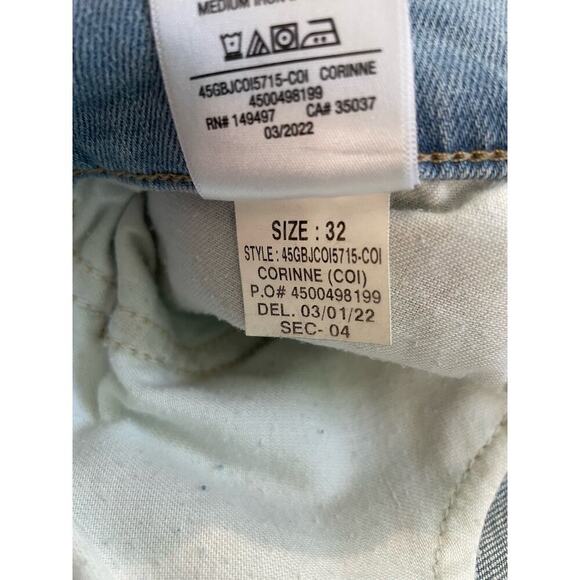 Joe's Jeans Women's The Molly High-Rise Flare Size 32 Corinne Light Wash 34" NEW - Picture 7 of 8